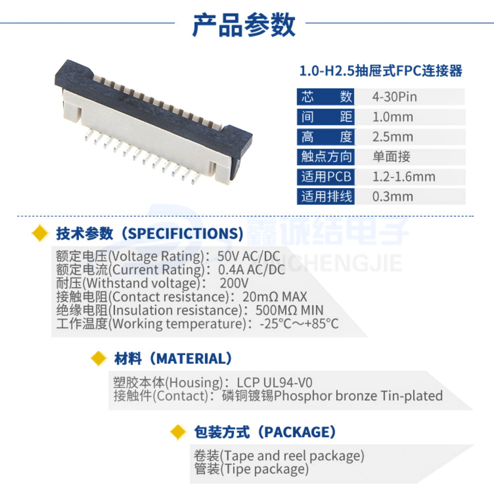 FPC1.0mmgʽNһ_4-30PIN