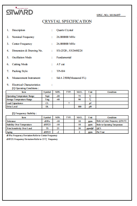 SIWARDϣAXTL5A1100-M118-056_ϣAw26MHZ